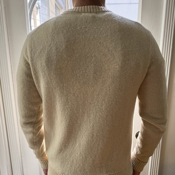 Patagonia Men's Recycled Wool-Blend Sweater in Natural - Picture 5 of 9